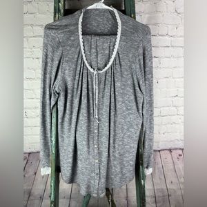 Eileen West shirt and pants set.  Grey large